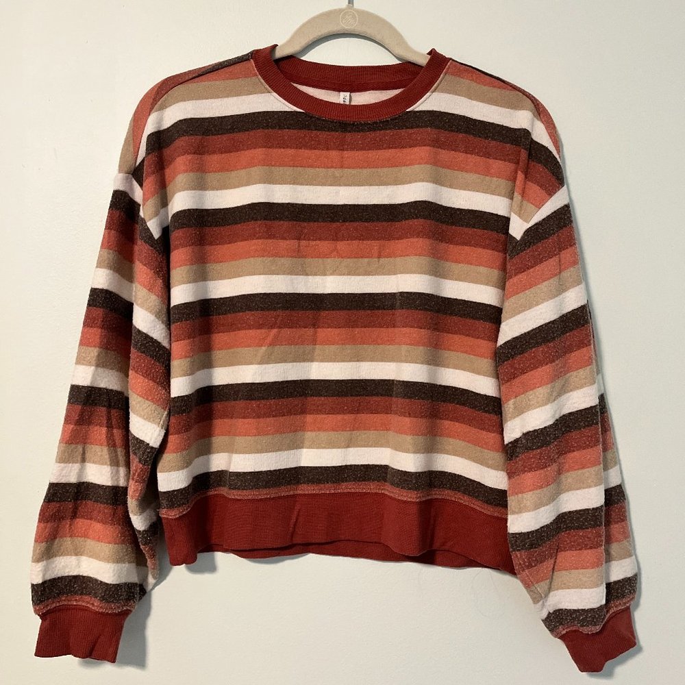 Women's Z Supply Cropped Striped Sweater